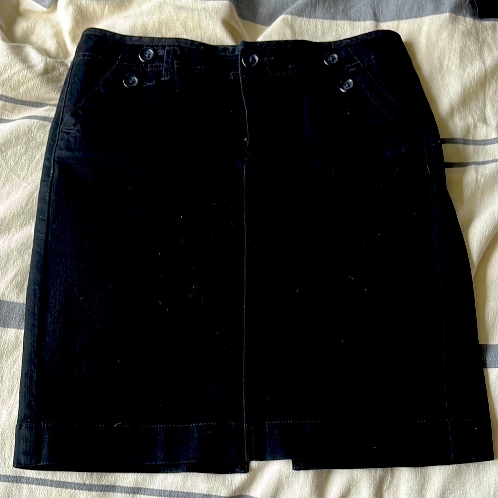 GAP Black Denim Skirt